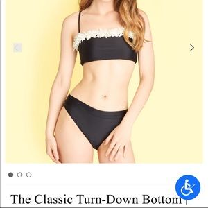 Summersalt Classic Turn Down Bottoms (Black)